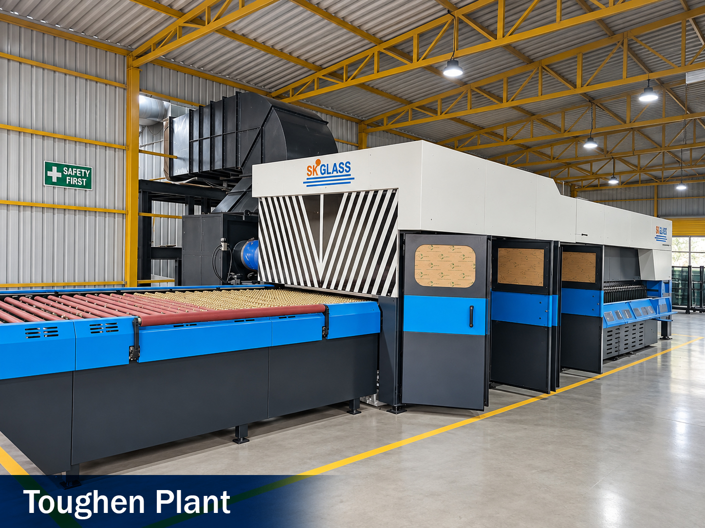 Toughened glass tempering furnace
